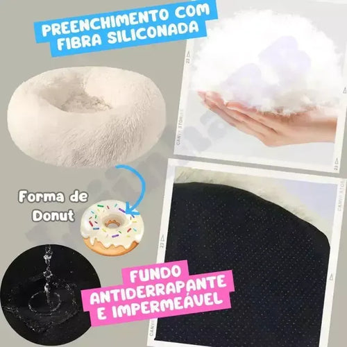 Cama Nuvem Pet 40cm - Ultra Macia e Aconchegante para Cães e Gatos