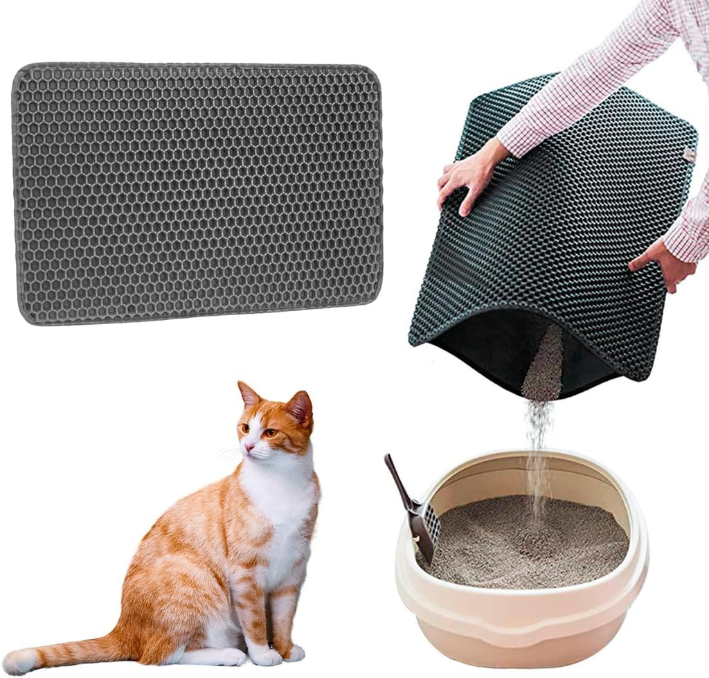 Tapete Higienico Para Gato Coletor De Areia 30x45cm Cor:Preto