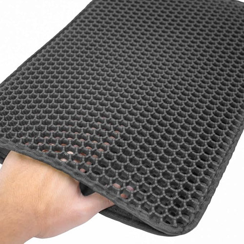 Tapete Higienico Para Gato Coletor De Areia 30x45cm Cor:Preto