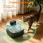 Fonte de Água Sem Fio BAAKIN WF310 com Sensor de Movimento 2L para Gatos/Cães Ideal para Lares com Vários Animais de Estimação.